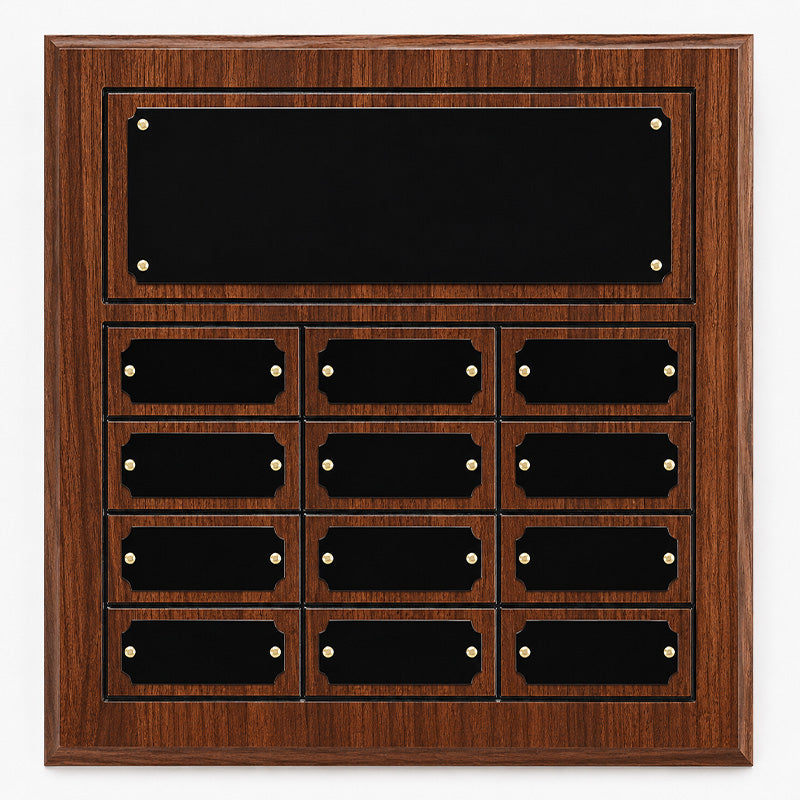 Plated Cherry Finish Perpetual Plaque