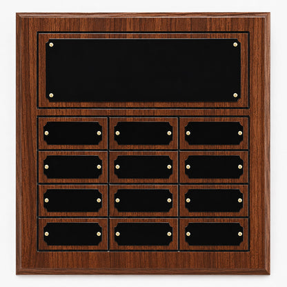 Plated Cherry Finish Perpetual Plaque