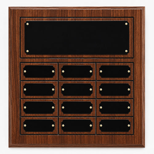 Plated Cherry Finish Perpetual Plaque