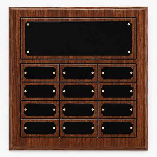 Plated Cherry Finish Perpetual Plaque