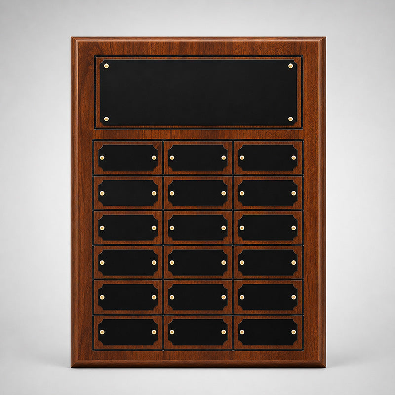 Plated Cherry Finish Perpetual Plaque