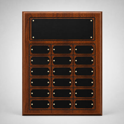 Plated Cherry Finish Perpetual Plaque