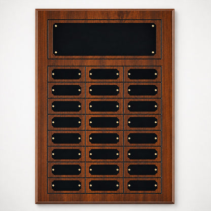 Plated Cherry Finish Perpetual Plaque
