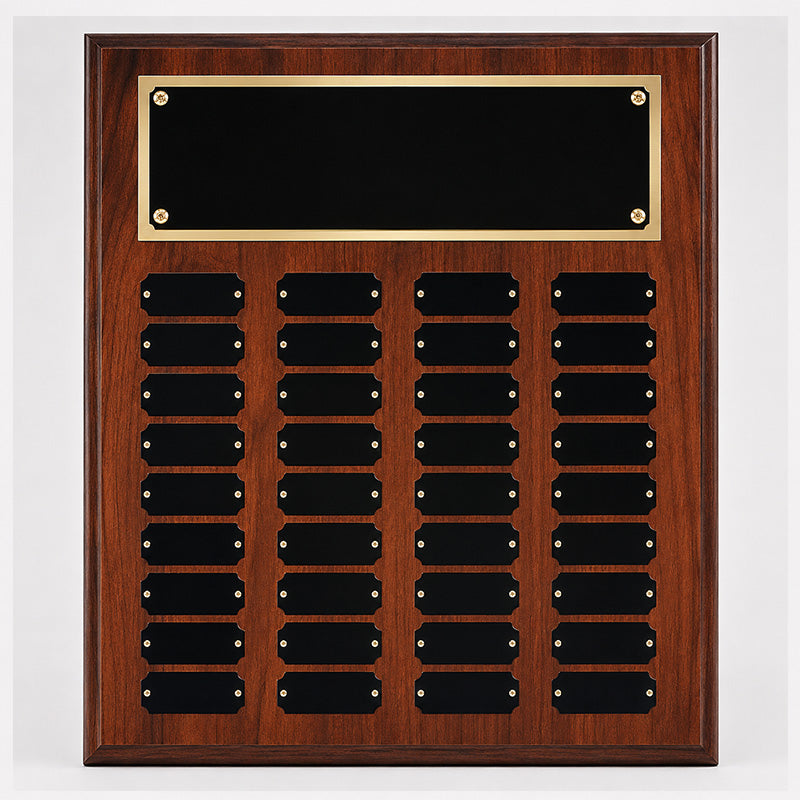 Plated Cherry Finish Perpetual Plaque