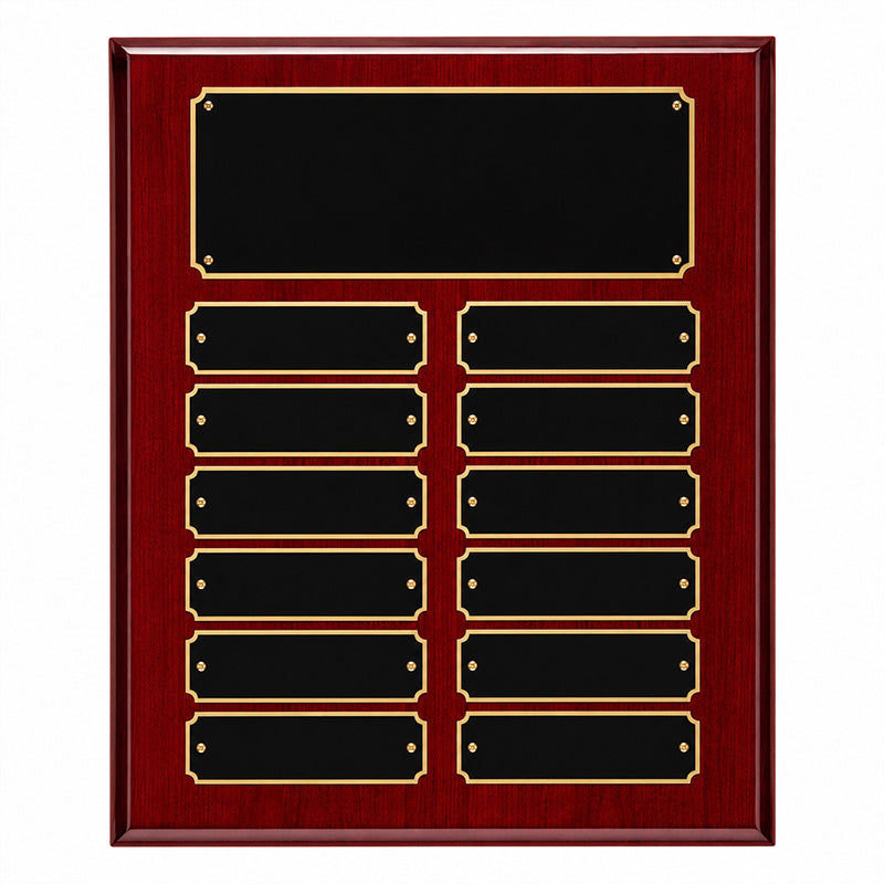 Plated Rosewood Piano Finish Perpetual Plaque