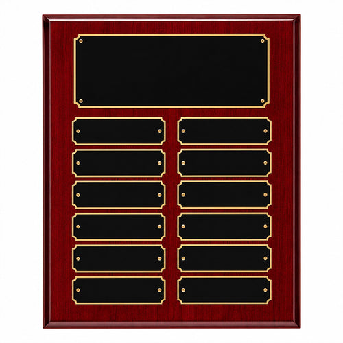 Plated Rosewood Piano Finish Perpetual Plaque