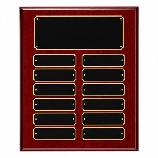 Plated Rosewood Piano Finish Perpetual Plaque