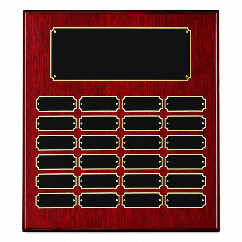 Plated Rosewood Piano Finish Perpetual Plaque