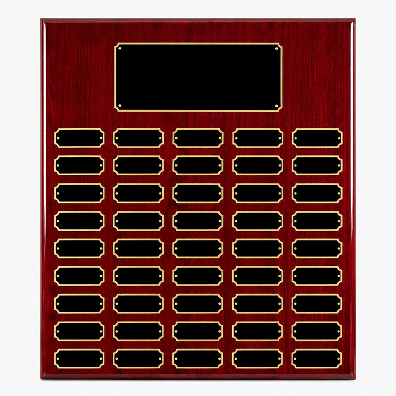 Plated Rosewood Piano Finish Perpetual Plaque
