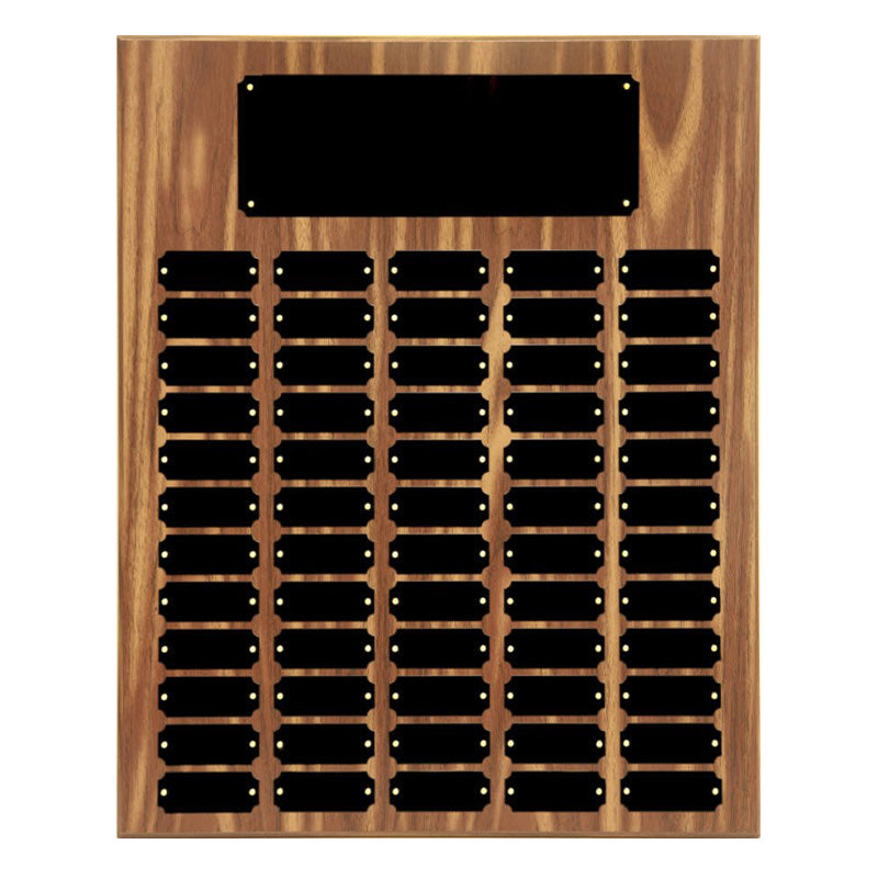 Plated Walnut Finish Perpetual Plaque