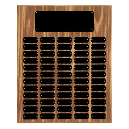 Plated Walnut Finish Perpetual Plaque