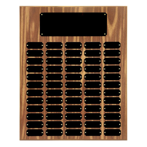 Plated Walnut Finish Perpetual Plaque