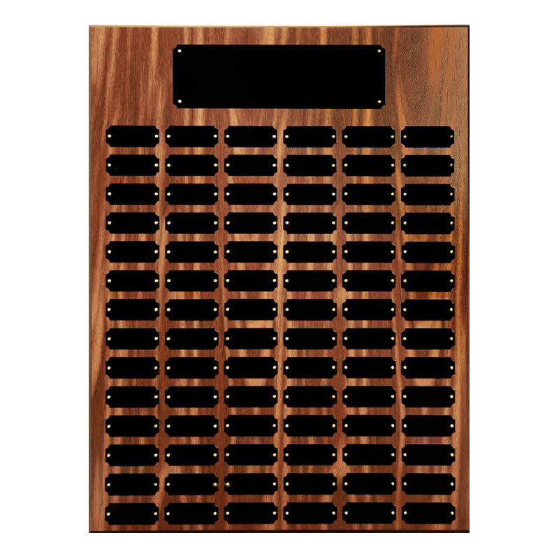 Plated Walnut Finish Perpetual Plaque