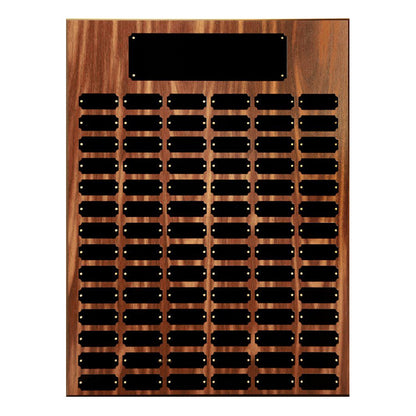 Plated Walnut Finish Perpetual Plaque