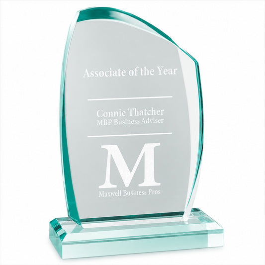 Tidal Series Jade Acrylic Award