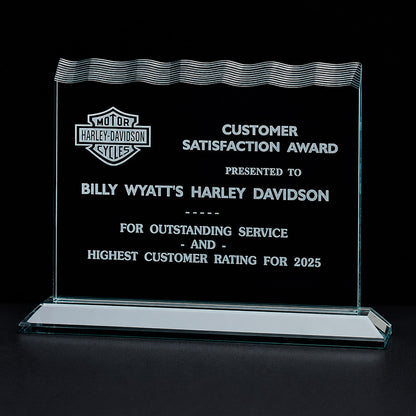 Tidal Series Jade Acrylic Award